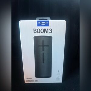 Ultimate Ears BOOM 3 Portable Bluetooth Speaker - Black. Unopened.
